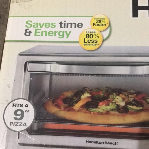 ✨🆕BNIB!SEALED!Hamilton Beach Stainless Steel Toaster Oven - Silver✨ - Picture 4 of 11